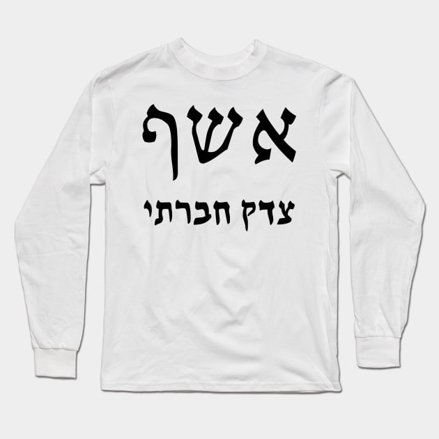 Social Justice Wizard (Hebrew) Long Sleeve T-Shirt by dikleyt